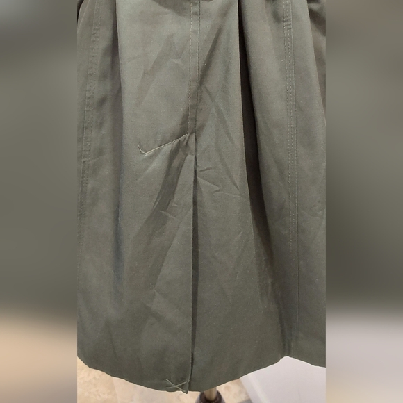 London Fog Forest Green Trench Coat - Picture 10 of 13